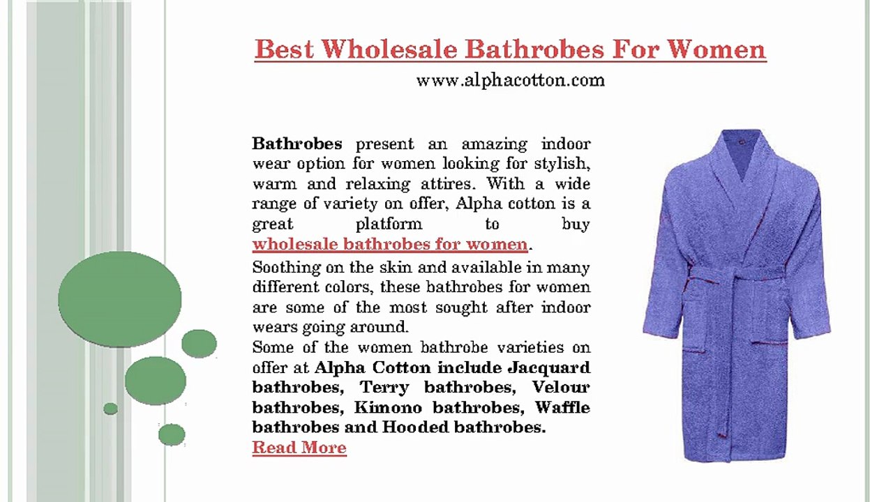 Best wholesale bathrobes for women