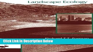 Ebook Landscape Ecology Free Download