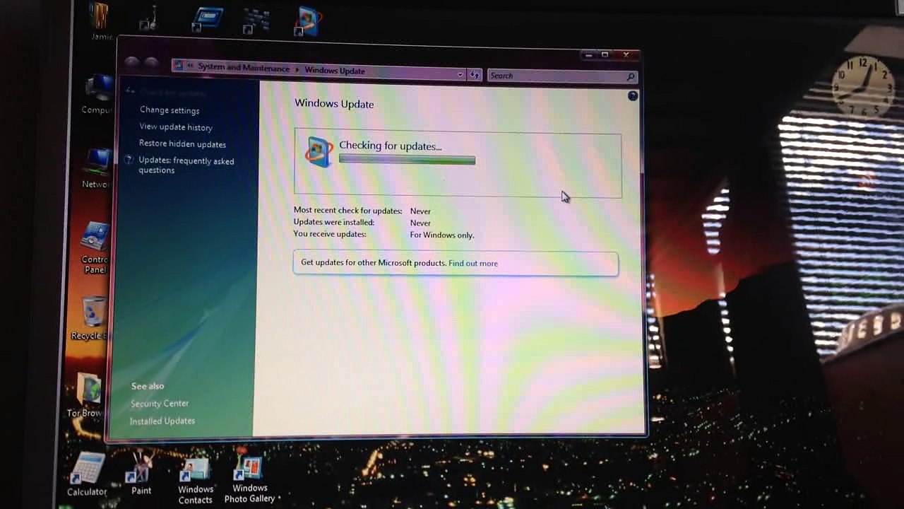 Windows Vista stuck on Checking for Updates