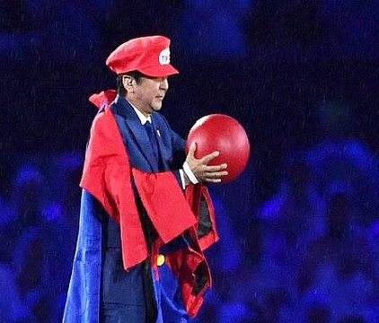 Japanese Prime Minister Shinzo Abe dresses as Nintendo's Mario for Rio Olympics closing ceremony