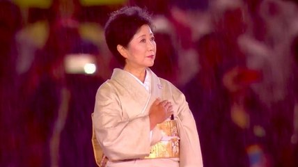 小池都知事、リオ閉会式に和服姿で登場
