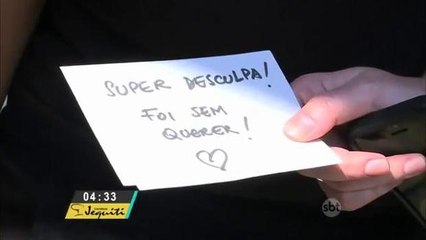 Moradora de Sorocaba deixa bilhetinhos no para-brisa de motoristas espaçosos
