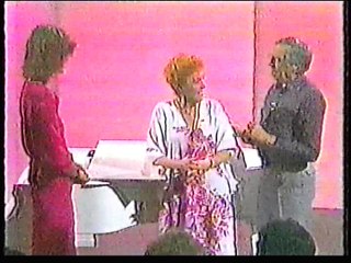 Larry Grayson with Noele Gordon on the Janet Street Porter Show