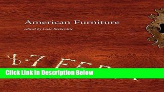 Books American Furniture 2015 (American Furniture Annual) Free Online