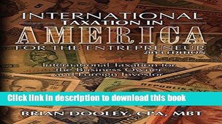 [PDF] International Taxation in America for the Entrepreneur: International Taxation for the