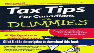 [PDF] Tax Tips For Canadians For Dummies: Annual Full Colection