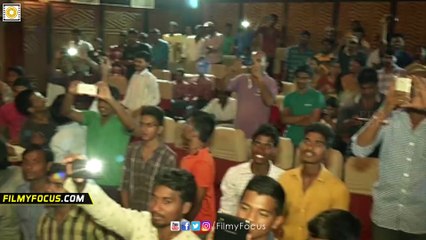 Aatadukundam Raa Team Visits Bramaramba Theater || Sushanth, Namitha Pramod - Filmyfocus.com