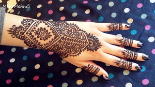 Indian Bridal Henna - Simple and Easy Mehendi Design - Wedding Mehndi for Beginners