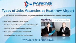 Types of Jobs Vacancies at Heathrow Airport