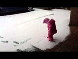 Little Girl Has the Cutest Reaction to Seeing Snow for the First Time