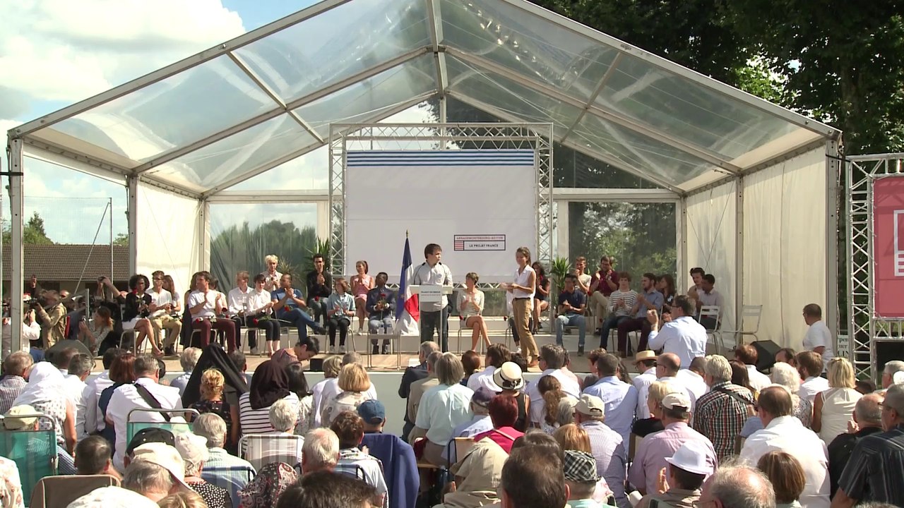 Déclaration de candidature d'Arnaud Montebourg à Frangy