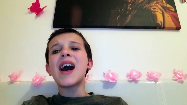 Millie Bobby Brown (STRANGER THINGS) sings Imagine (John Lennon)