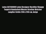 Lalee 347149889 Lalee Designer Hochflor Shaggy Teppich Handarbeit Muster Streifen Weicher Langflor