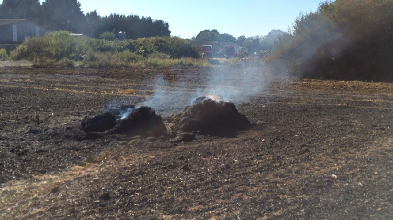Incendie à Goudelin