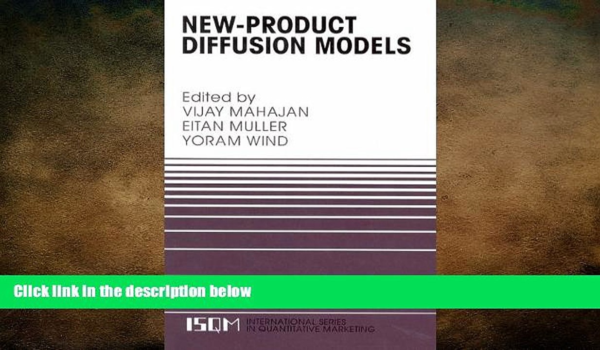 READ book  New-Product Diffusion Models (International Series in Quantitative Marketing)  FREE
