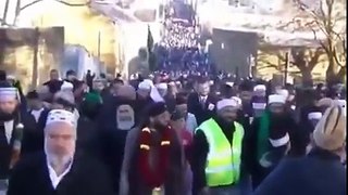 Wielki marsz islamistów w Lancashire, w Anglii