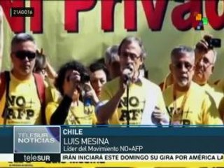 En Chile el movimiento No+AFP exige el cambio del sistema de pensiones