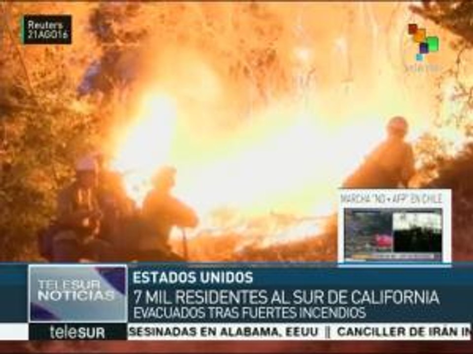 Miles de personas son evacuadas en California por incendios forestales