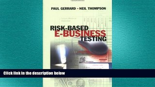 FREE DOWNLOAD  Risk-Based E-Business Testing (Artech House Computing Library)  FREE BOOOK ONLINE
