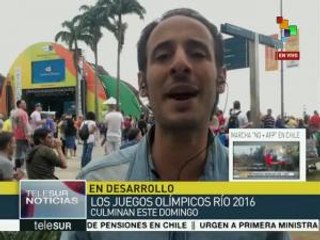Brasileños marchan contra pdte. interino en el cierre de los JO de Río