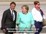Mini-sommet Merkel-Hollande-Renzi pour relancer l'UE