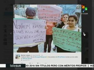 Brasileños rechazan durante clausura de JO en Río al pdte. interino