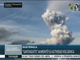 Guatemala: incrementa su actividad el volcán Santiaguito