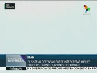 Presenta Irán su sistema defensivo de largo alcance