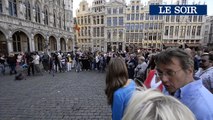 Hommage à Toots Thielemans sur la Grand-Place de Bruxelles