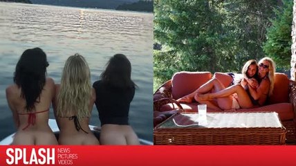 Julianne Hough y Nina Dobrev muestran sus 'lunas llenas'