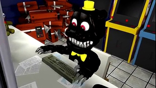 FNAF WORLD IS OUT!!! Animatronics Reaction - FNAF Sister Location five nights at freddy's animation)