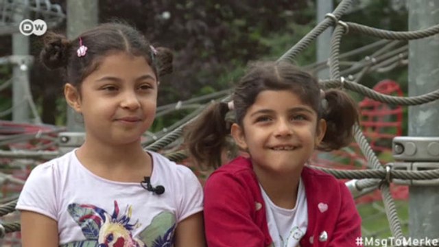 Послание для Меркель: Рошин и Рима - дети-беженцы из Алеппо (22.08.2016)