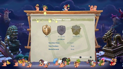 Worms W.M.D Gameplay Finishing Training August 2016