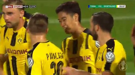 Shinji Kagawa Second Goal - Eintracht Trier Vs Borussia Dortmund 0-2 Dfb Pokal 2016)