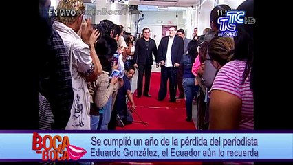 Se cumplió un año de la pérdida del periodista Eduardo González, el Ecuador aún lo recuerda
