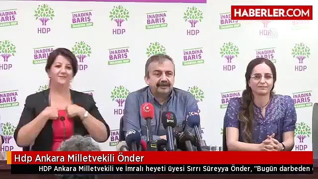 Sırrı Süreyya Önderin Bugün Yaptığı Tarihi Konuşma