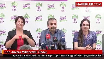 Sırrı Süreyya Önderin Bugün Yaptığı Tarihi Konuşma