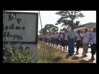Gold miners march to Naypyidaw