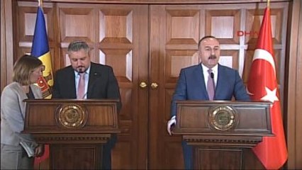 Dışişleri Bakanı Çavuşoğlu, Moldova Disisleri Bakani Andrei Galbur ile Ortak Basın Toplantısı...