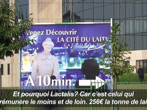 En colère, les producteurs de lait se donnent rendez-vous chez Lactalis
