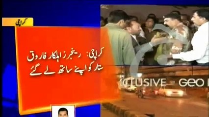 thakur in action against mqm farooq sattar arested