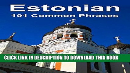 [PDF] Estonian: 101 Common Phrases Popular Online