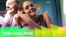 Girls gymnasts. Yoga challenge! We accept the challenge!