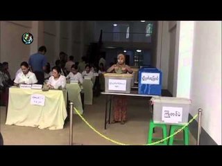 Voting in Mingalar Taungnyunt- Rangoon