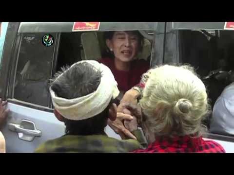 Aung San Suu Kyi on election day