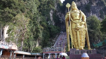 Visiting the Batu Caves, Malaysia