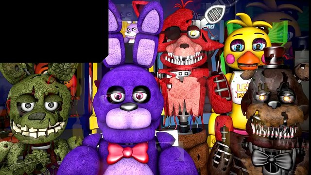 [ FNAF ] Animatronics Reaction to FNAF Sister Location Trailer - FNAF Sister Location five nights at freddy's animation)