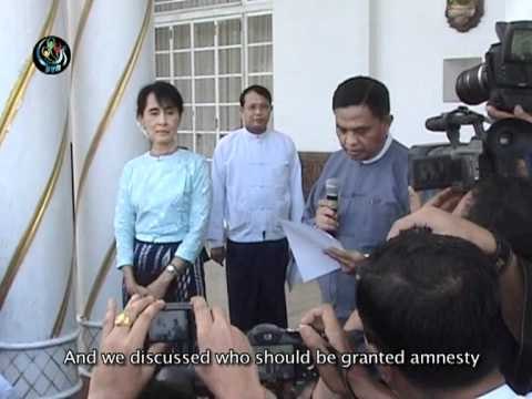 Aung San Suu Kyi meets Government for further discussions