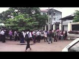 Crowds gather outside Insein Prison