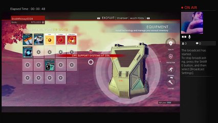 No Man's Sky exploring